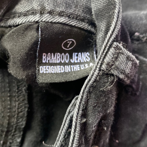 Black ripped skinny jeans size 7 - Picture 3 of 3